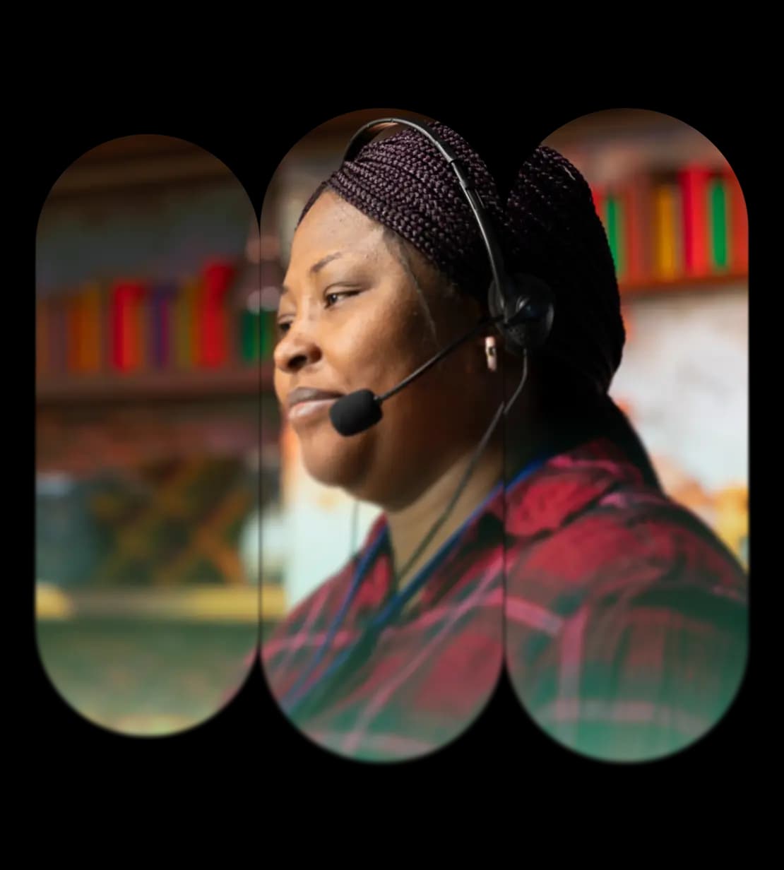 Customer support representative ready to help